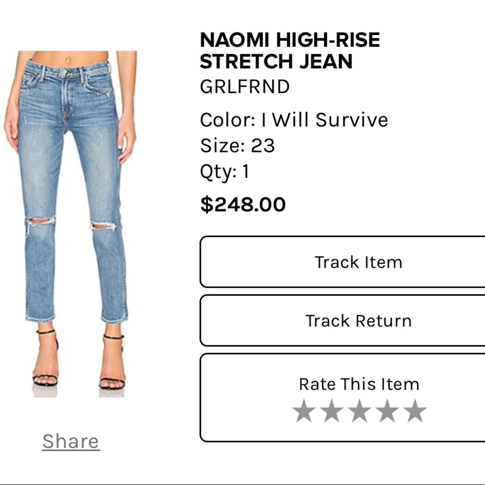 GRLFRND Naomi High Rise Jean